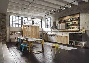 Kitchen Set Dengan Gaya Desain Industrial - Jasa Membuat Kitchen Set Bekasi
